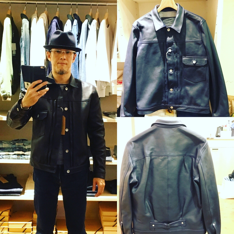 FINDERS KEEPERS×Ber Ber Jin FK-TYPE ONE 1941 T-BACK Navy HORSEHIDE 